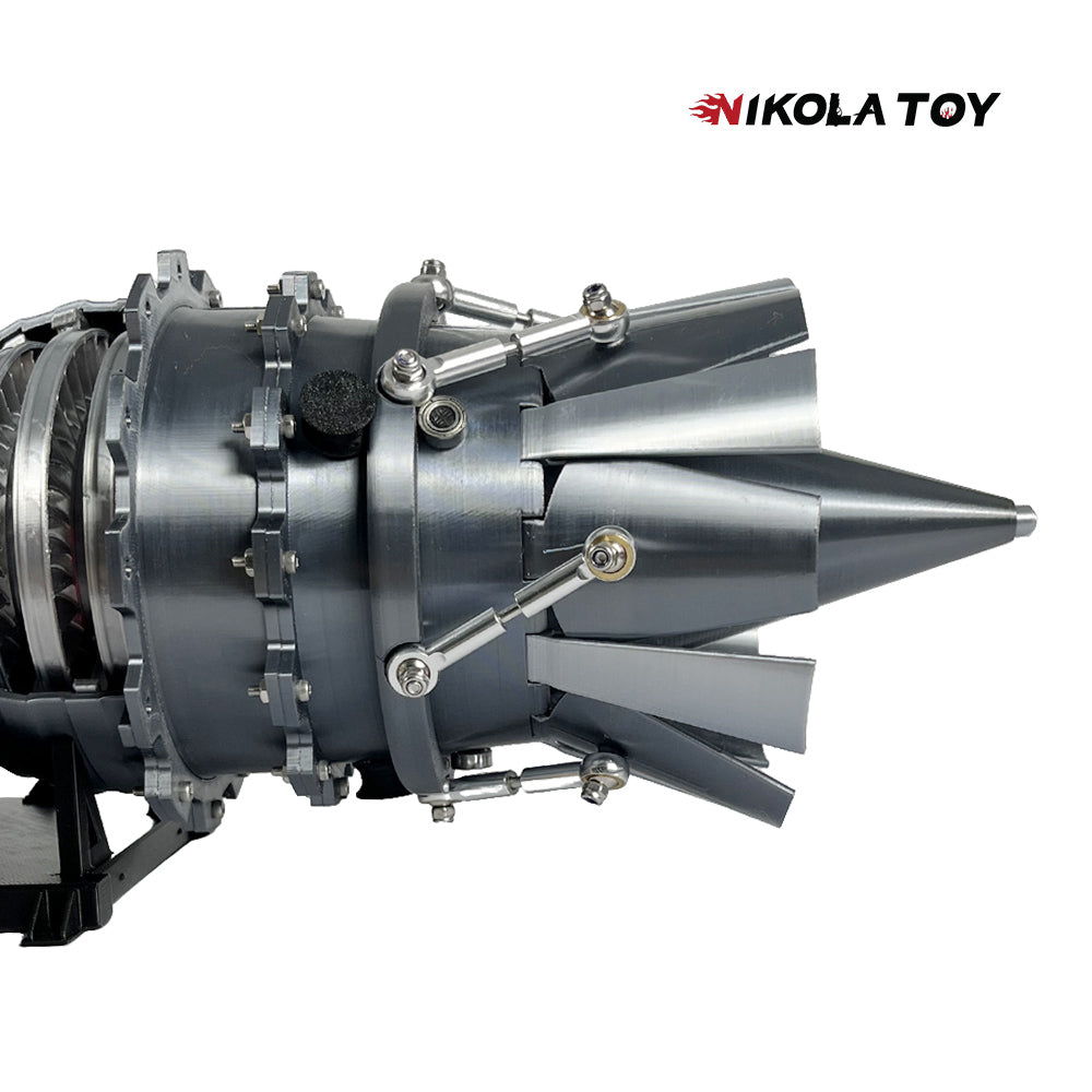 NIKOLATOY® 3D printed Military fighter turbojet engine model