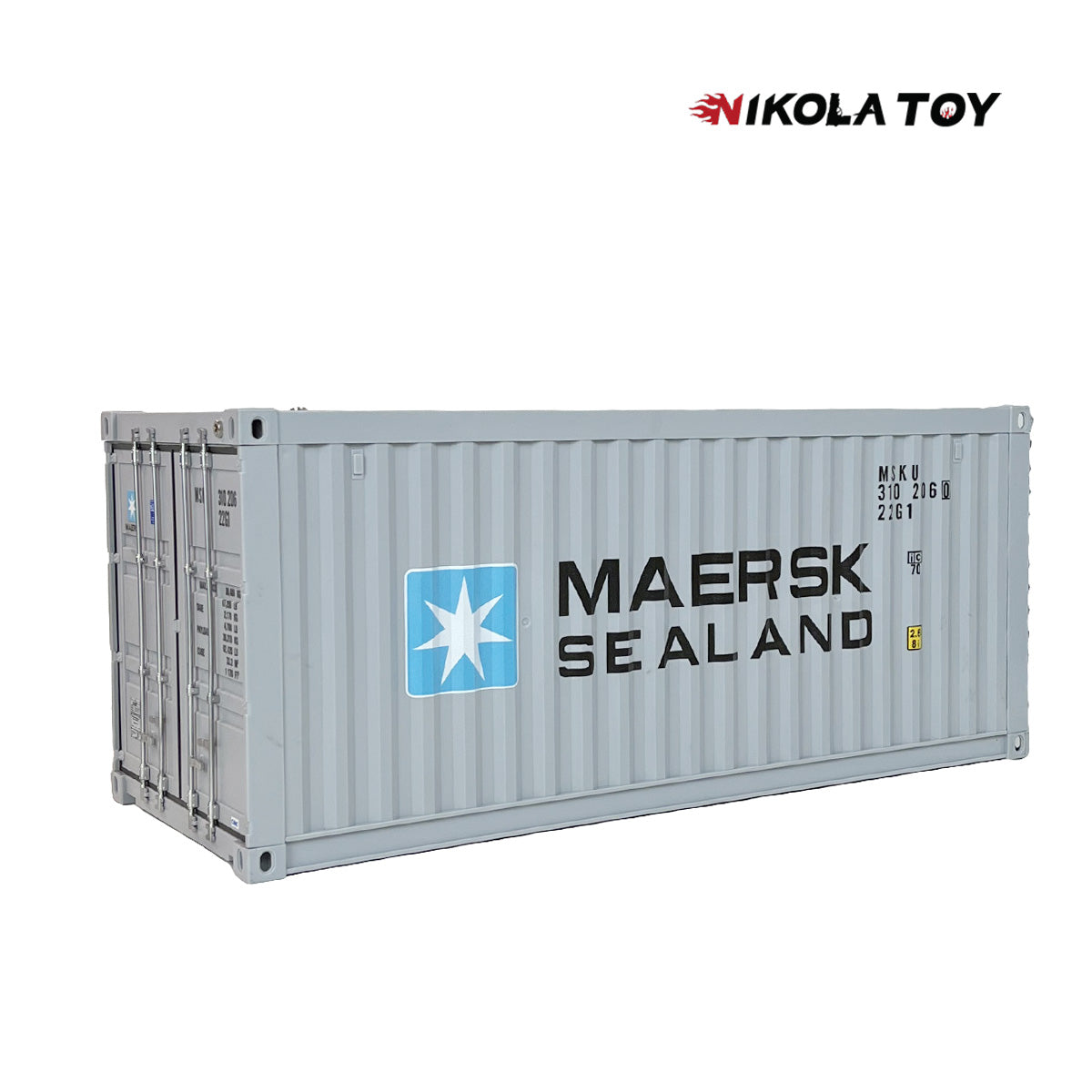 NIKOLATOY® MAERSK large-sized container model toy with LED display box(Multiple containers can be connected in series)