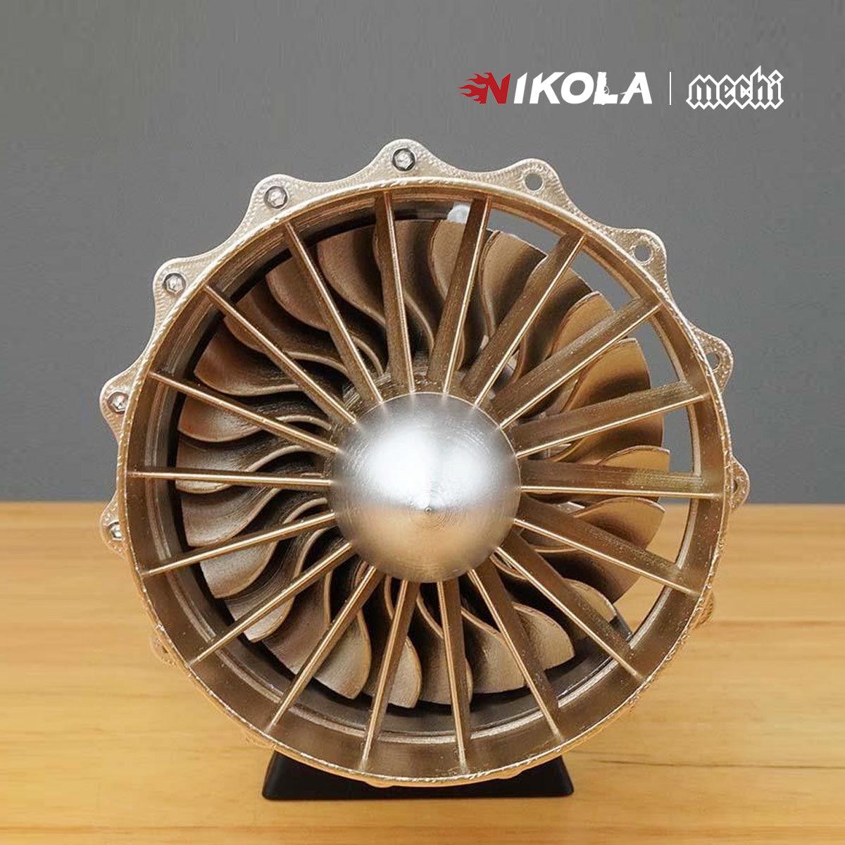 NIKOLATOY® WS-15 Fighter Turbofan Engine Model DIY Assembly Kits 150+ PCS