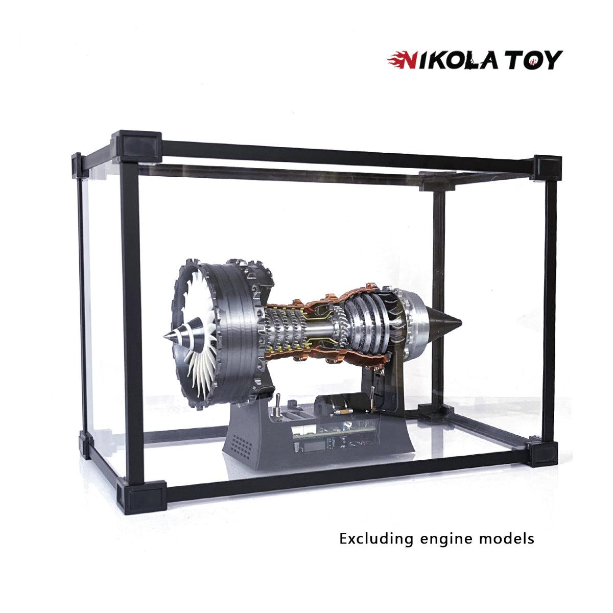 NIKOLATOY® Alloy frame high transparent dust cover storage display box