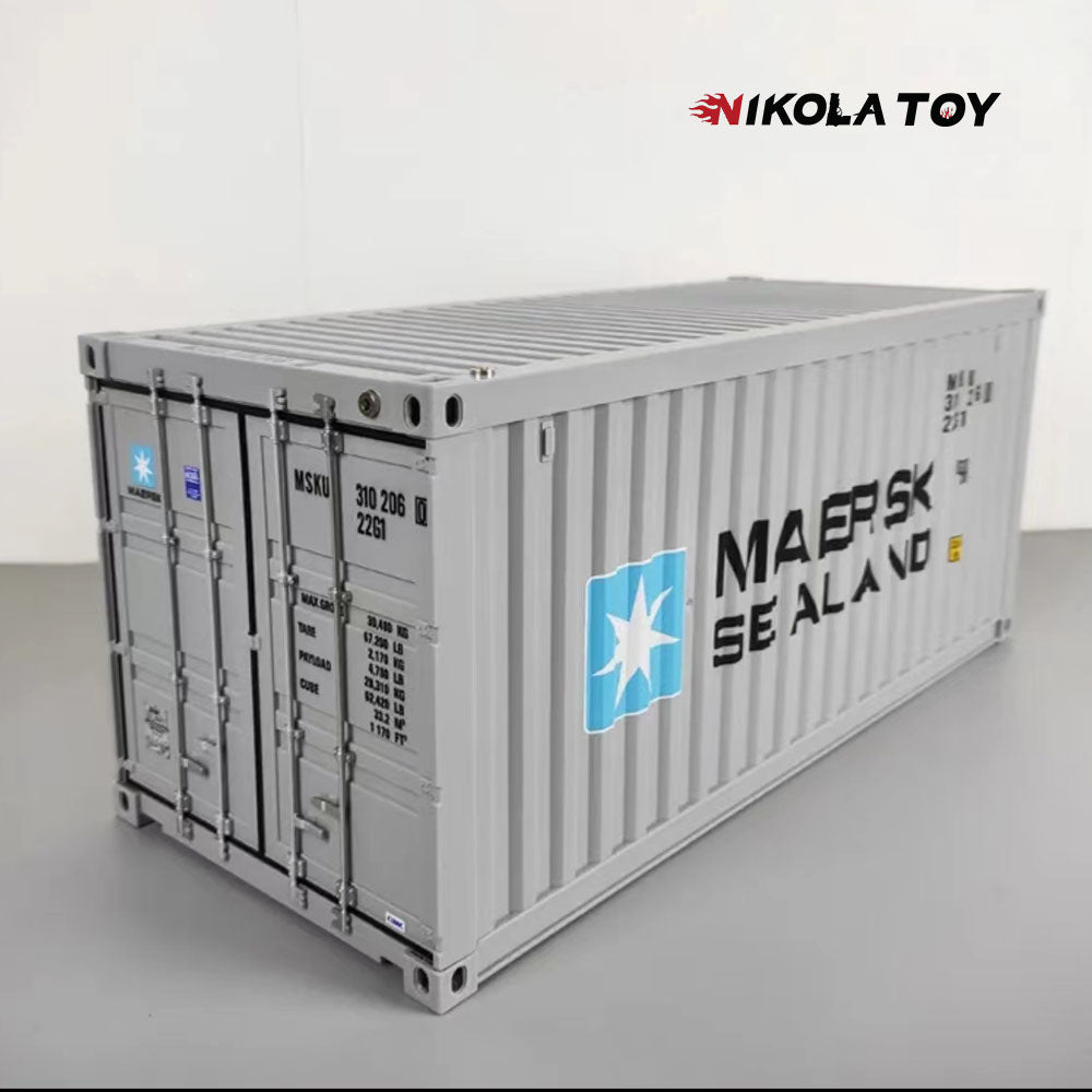 NIKOLATOY® MAERSK large-sized container model toy with LED display box(Multiple containers can be connected in series)