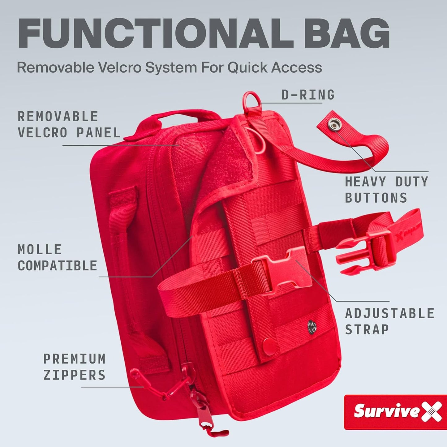 The All-in-One Emergency Kit for Your Car, Home, and Adventures. 300 Pieces incl. ZipStitch® | Your Ultimate Preparedness Solution.